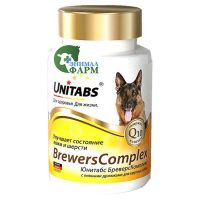 Юнитабс БреверсКомплекс (BrewersComplex) с пивными дрожжами для крупных собак (100таб) 150г